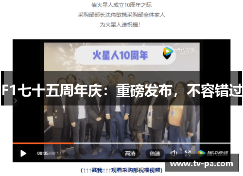 F1七十五周年庆：重磅发布，不容错过