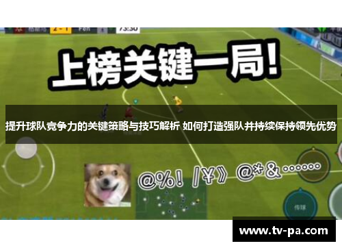 提升球队竞争力的关键策略与技巧解析 如何打造强队并持续保持领先优势
