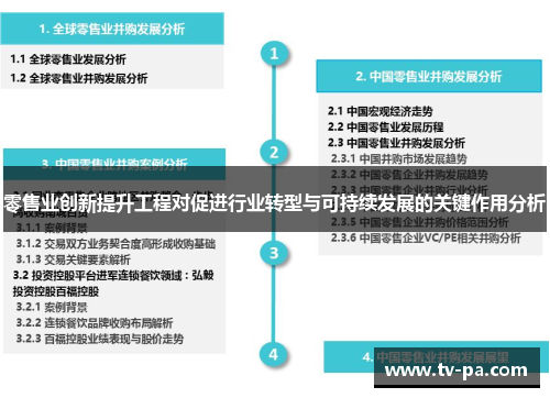 零售业创新提升工程对促进行业转型与可持续发展的关键作用分析